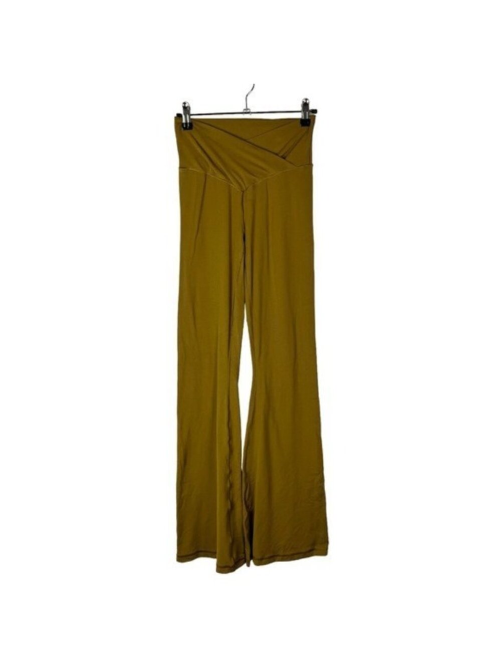Aerie‎ Offline Golden Yellow Real Me High Waisted Crossover Flare Leggings M